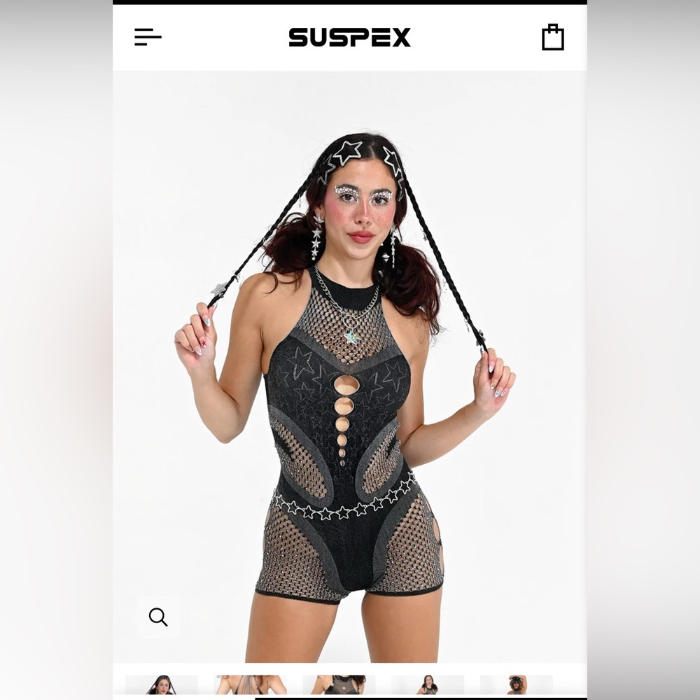 Black Star Mesh Bodysuit